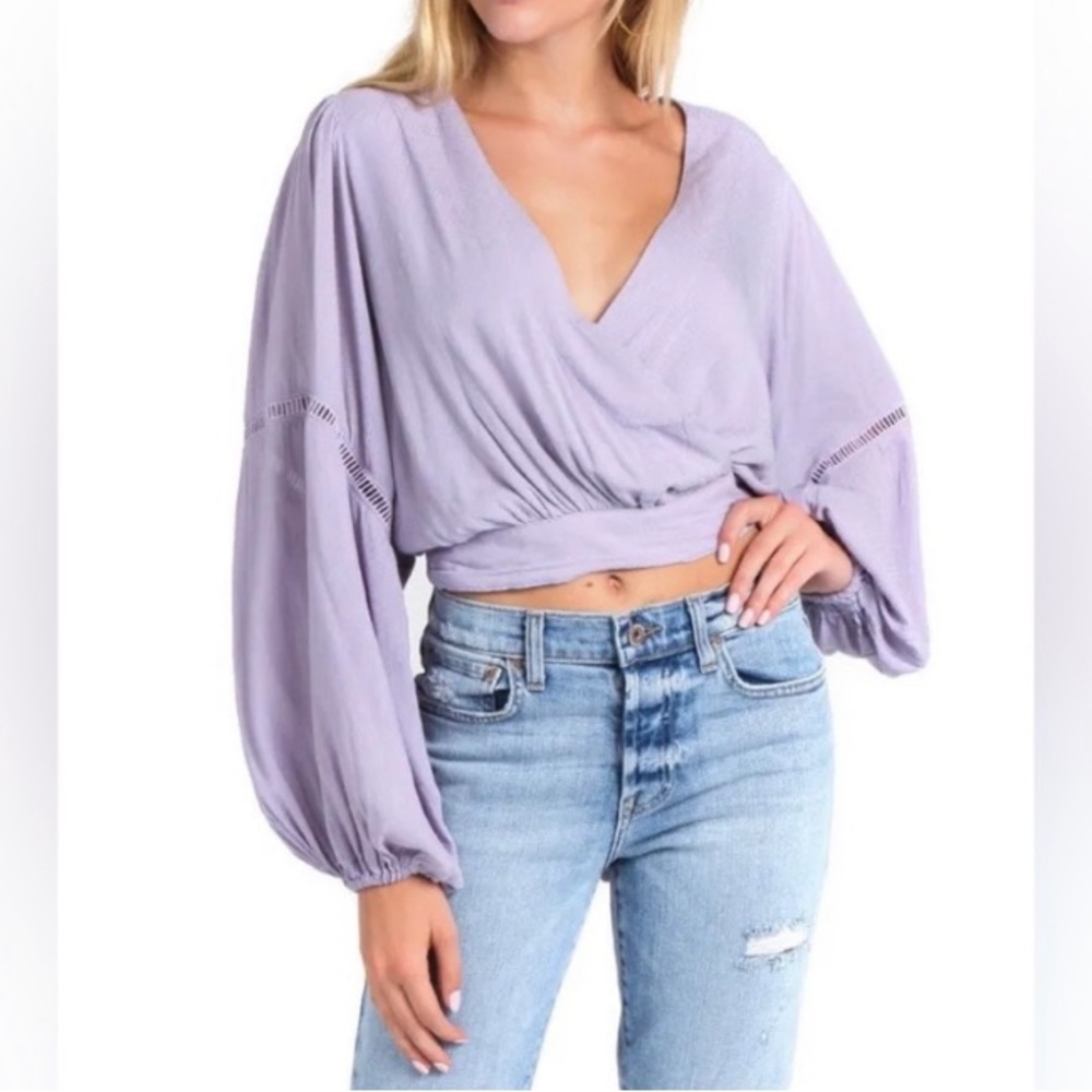 Free People Dream Girl Wrap Top M